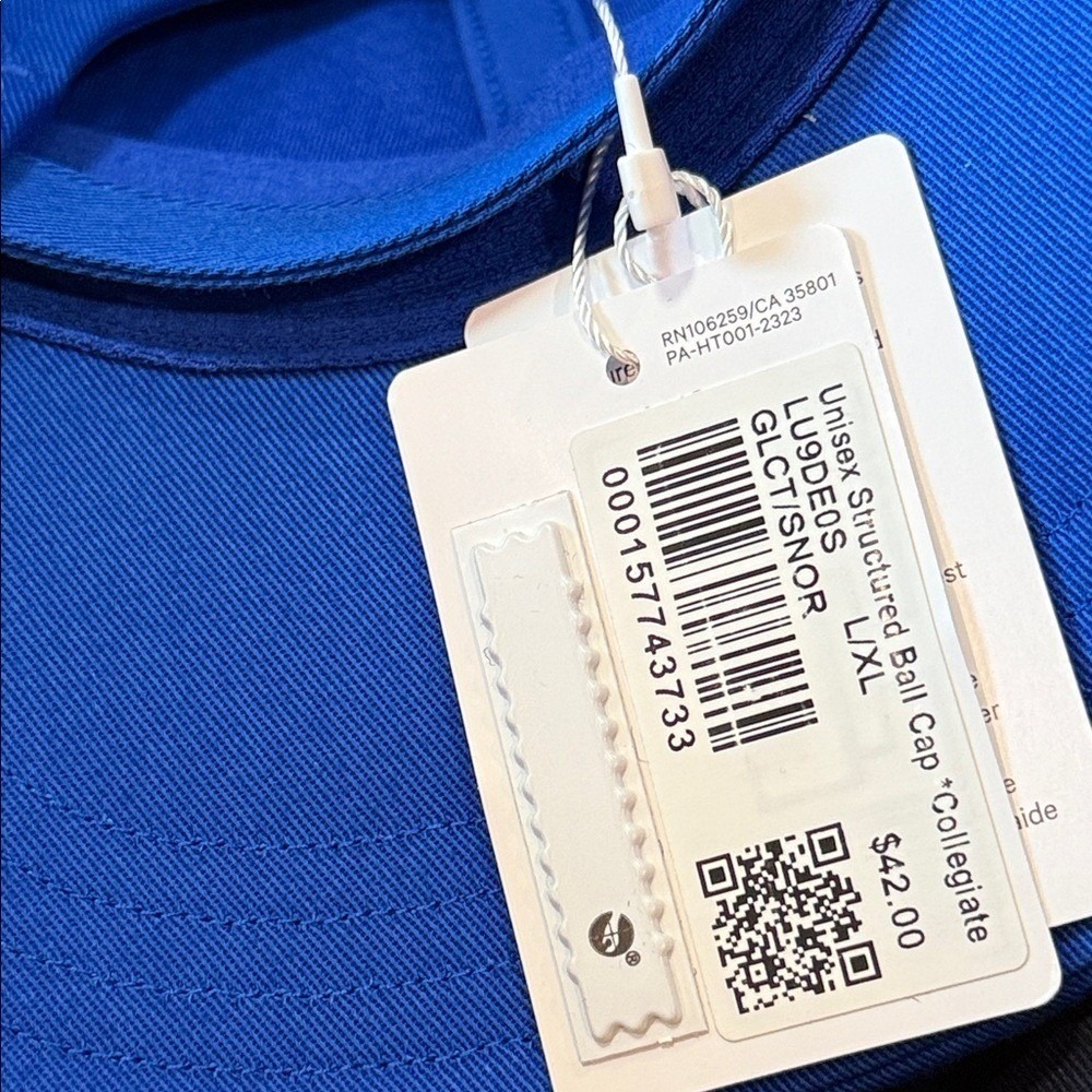 Lululemon Structured Ball Cap Collegiate Blue & Orange Unisex L/XL NWT ππ§‘π - Picture 6 of 6